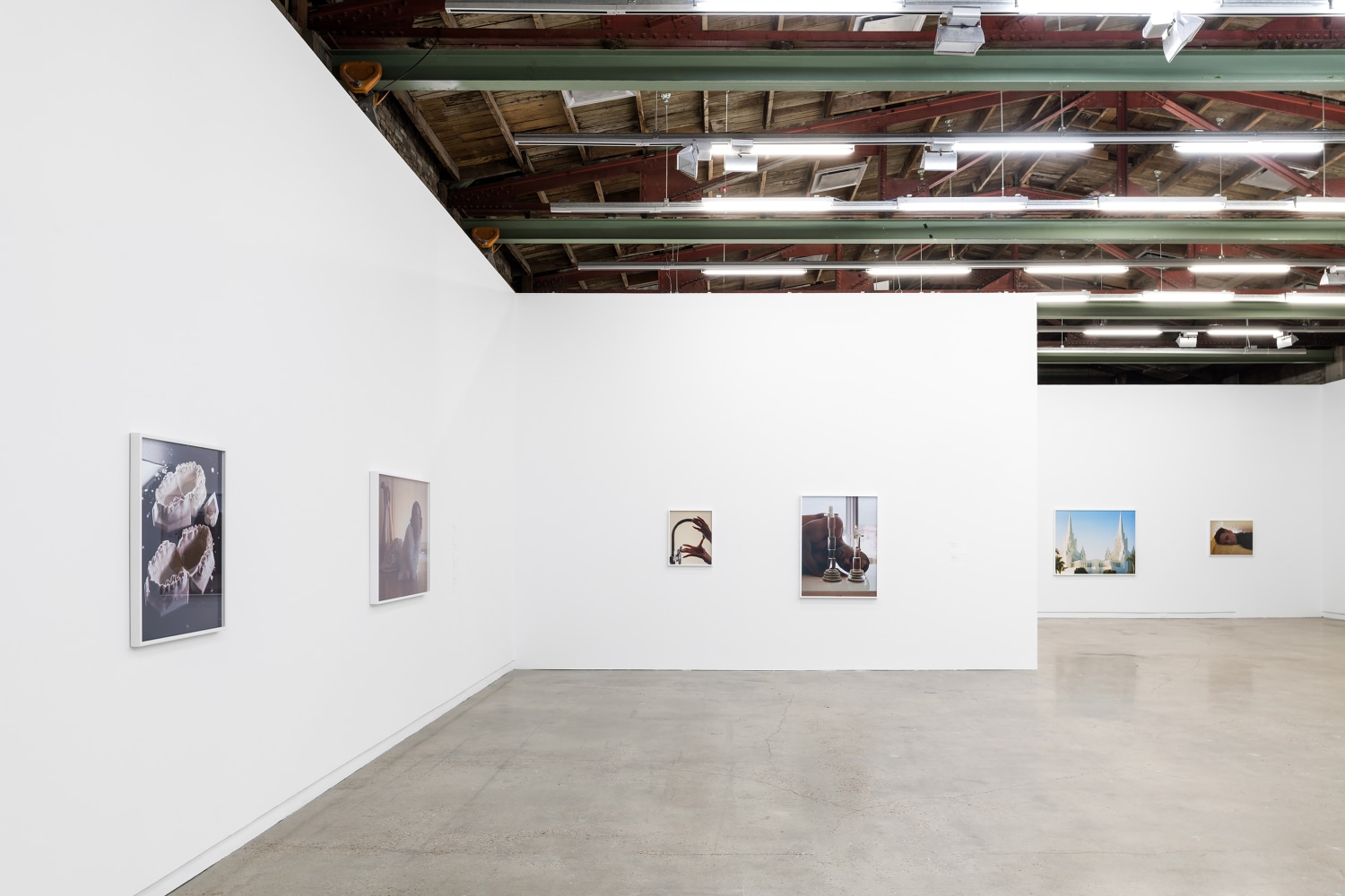 Installation view of photographies by Torbjørn Rødland