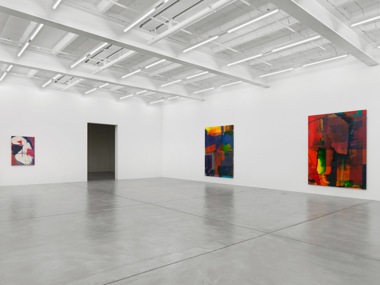 Installation view of Alex Hubbard paintings exhibition