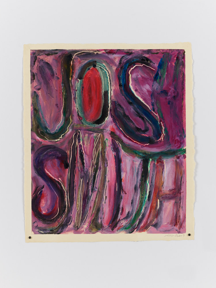 Untitled

2019

Monotype on Ivano paper

Unique

Sheet 61.5 x 52.5 cm / 24 1/8 x 20 3/4 in

Frame 76 x 60 x 3.5 cm / 29 7/8 x 23 1/2 x 1 3/8 in

&amp;copy; Josh Smith