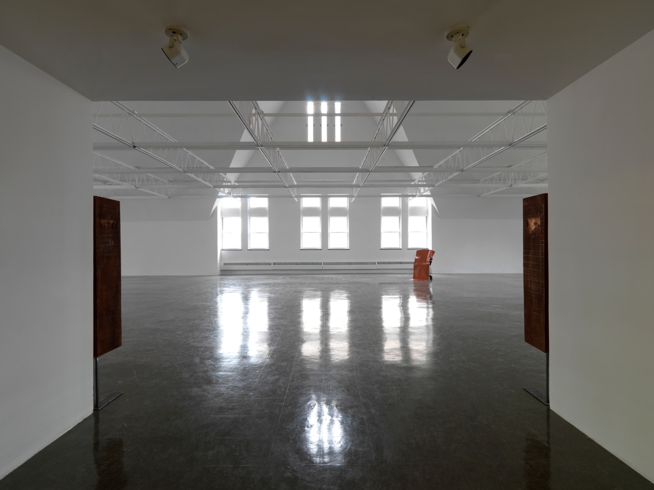 Installation view of works by Trisha Donnelly