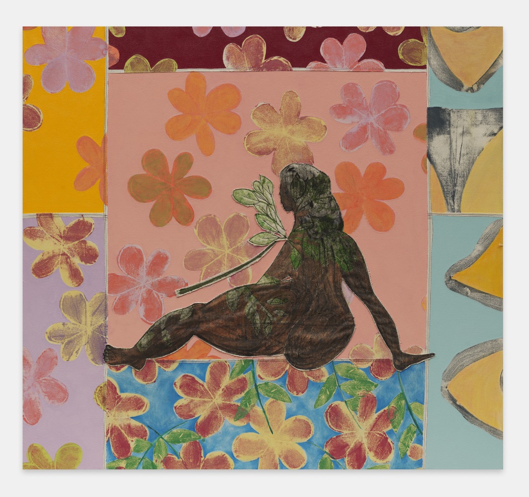 Study of Odalisque in Abstraction

2025

Painted canvas, thread, colored pencil, acrylic paint and oil paint on canvas

112 x 122 cm / 44 x 48 in

&amp;copy; Tschabalala Self