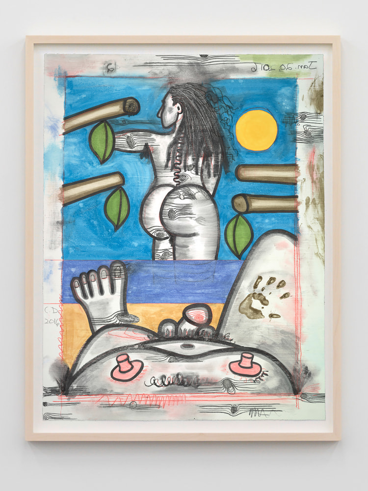 Untitled, Jan. 20, 2016 #2

2016

Monotype in watercolor and pencil on Lanaquarelle paper

Sheet 132 x 101.5 cm / 52 x 40 in

Frame 145 x 113.5 x 6 cm / 57 1/8 x 44 5/8 x 2 3/8 in

&amp;copy; Carroll Dunham