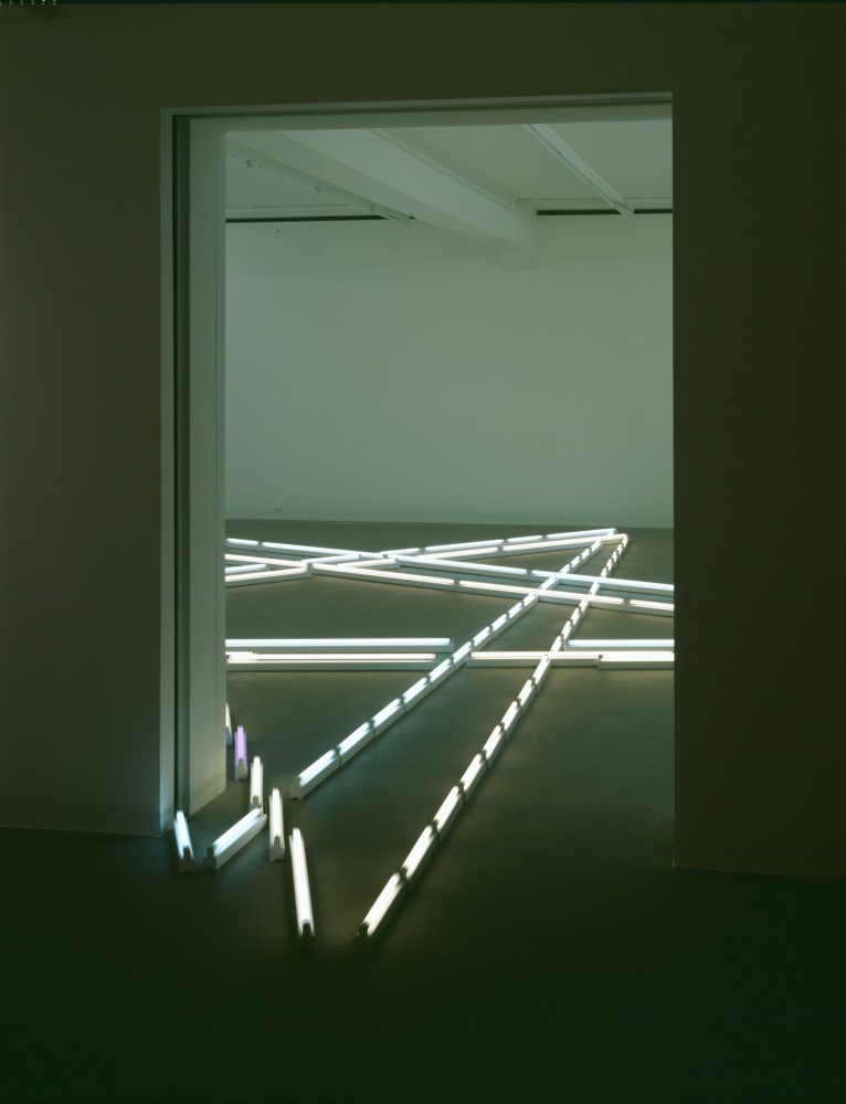 Installation view of Mark Handforth sculptures exhibition