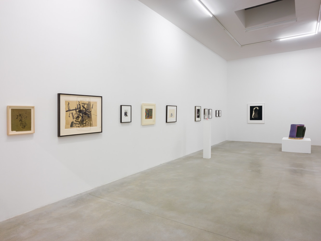 Installation view of works by various artists