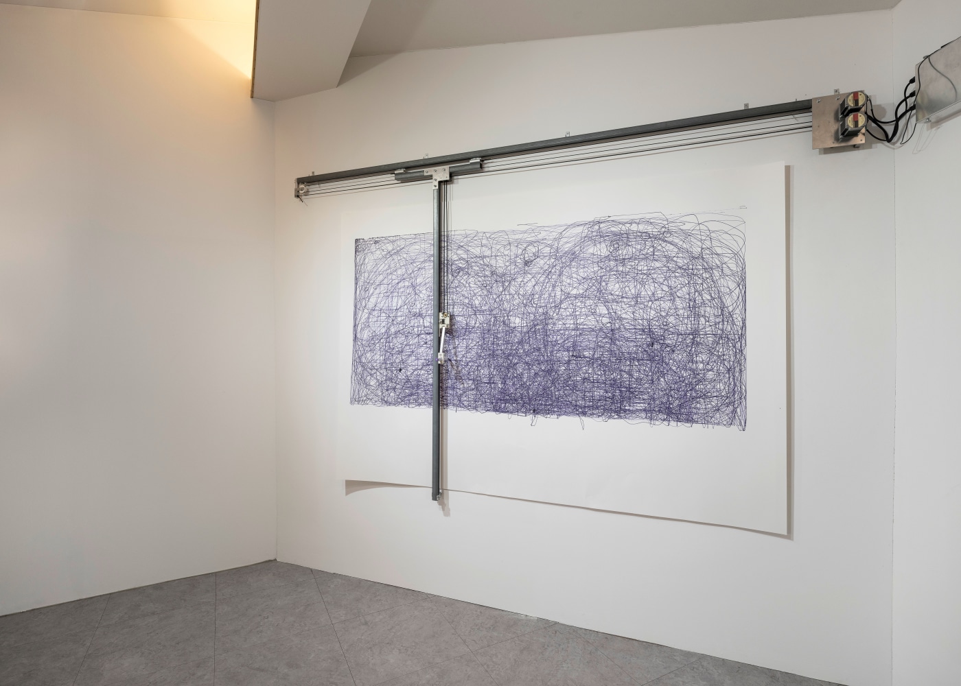 Installation view, Angela Bulloch, Drawing Machine, 15th Gwangju Biennale, Gwangju, 2024