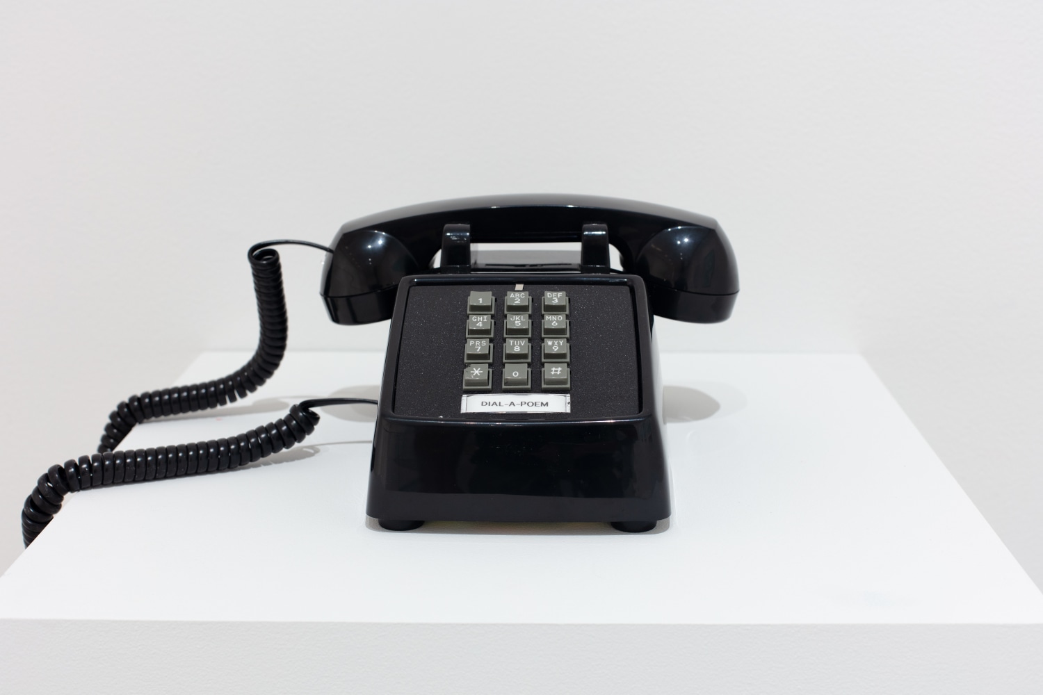 Telephone sculpture with audio work by John Giorno