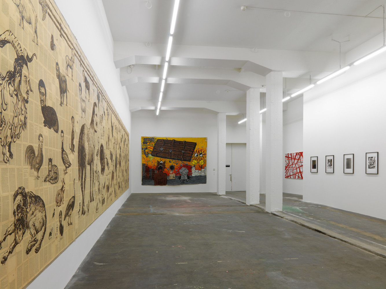 Installation view, Tim Rollins and K.O.S., 25 Years, Galerie Eva Presenhuber, L&amp;ouml;wenbr&amp;auml;u Areal, Zurich, 2007