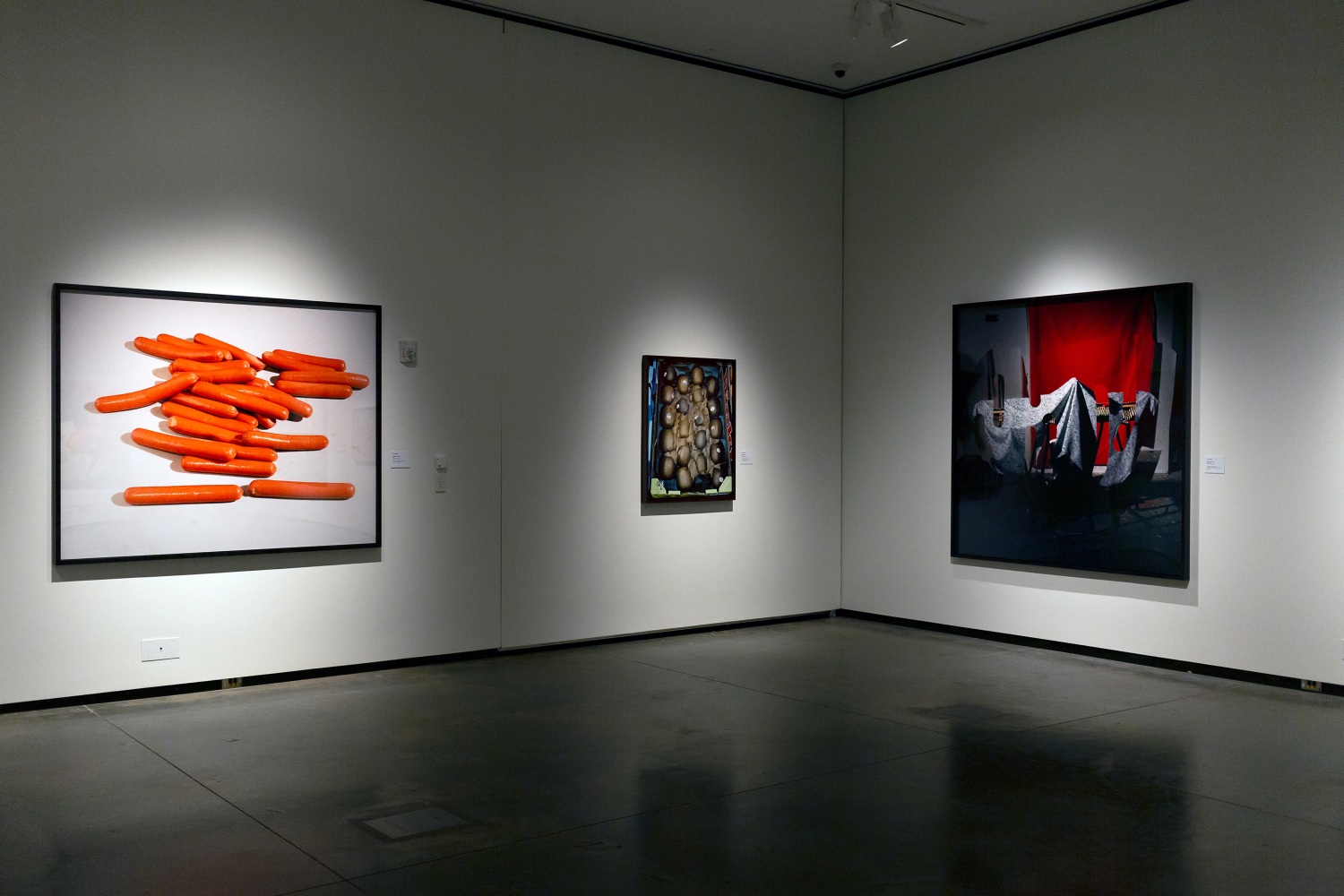 Installation view of Works by Lucas Blalock
