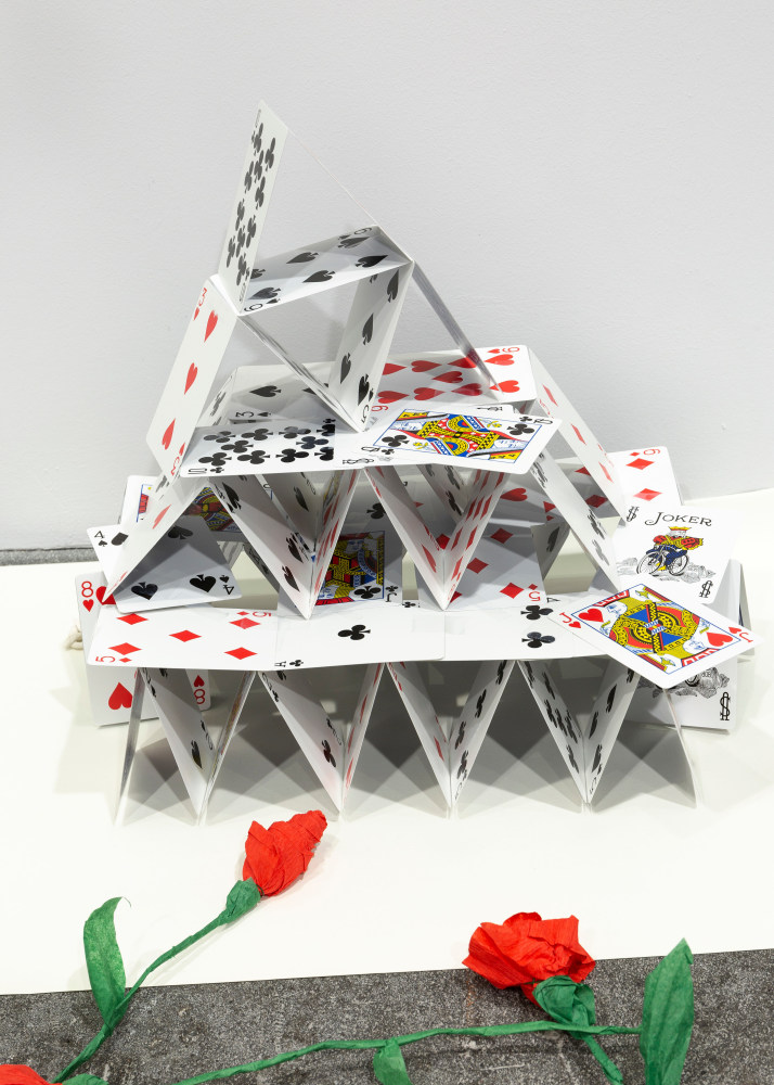 Installation view, Karen Kilimnik,&amp;nbsp;The Joker Episode of The Avengers, Art Basel Unlimited, Basel, 2024