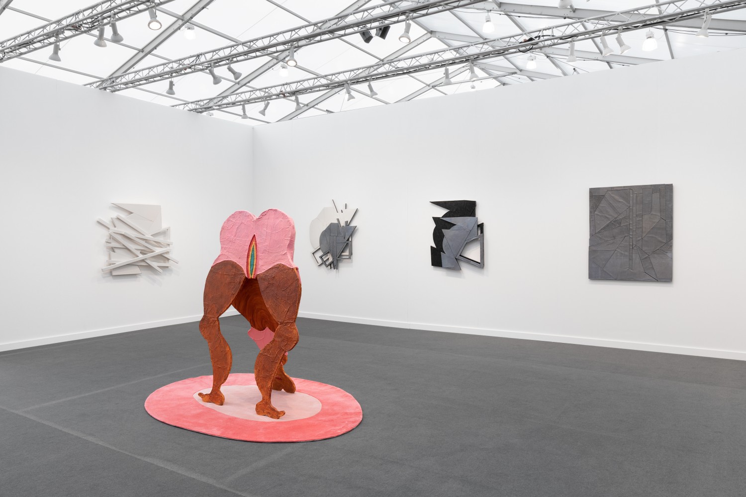 Installation view of art fair booth