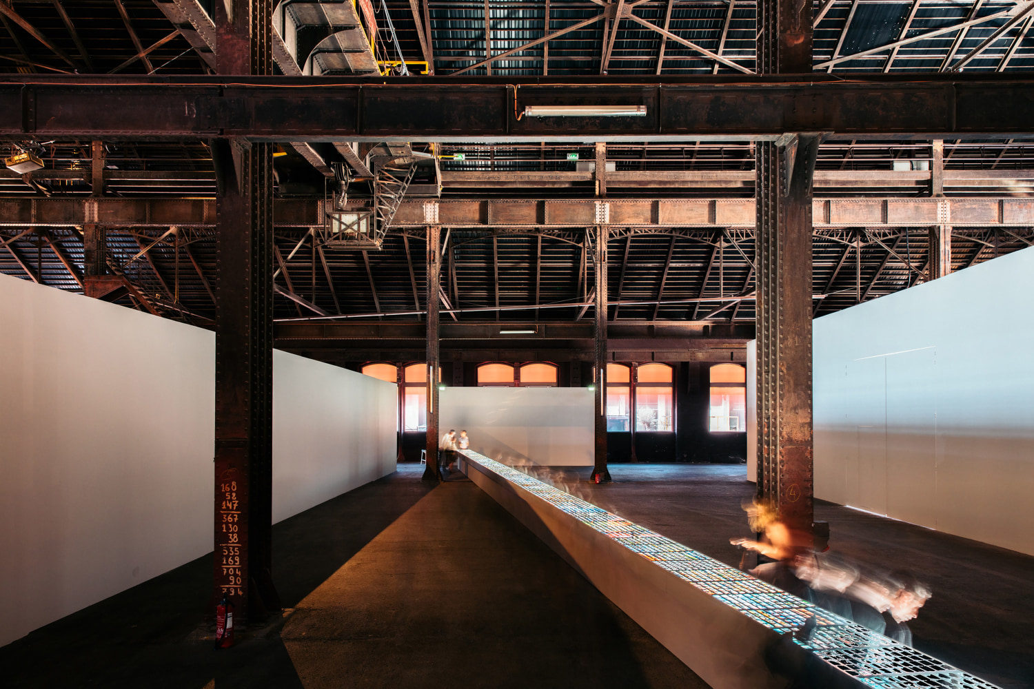 Installation view of images by Peter Fischli David Weiss