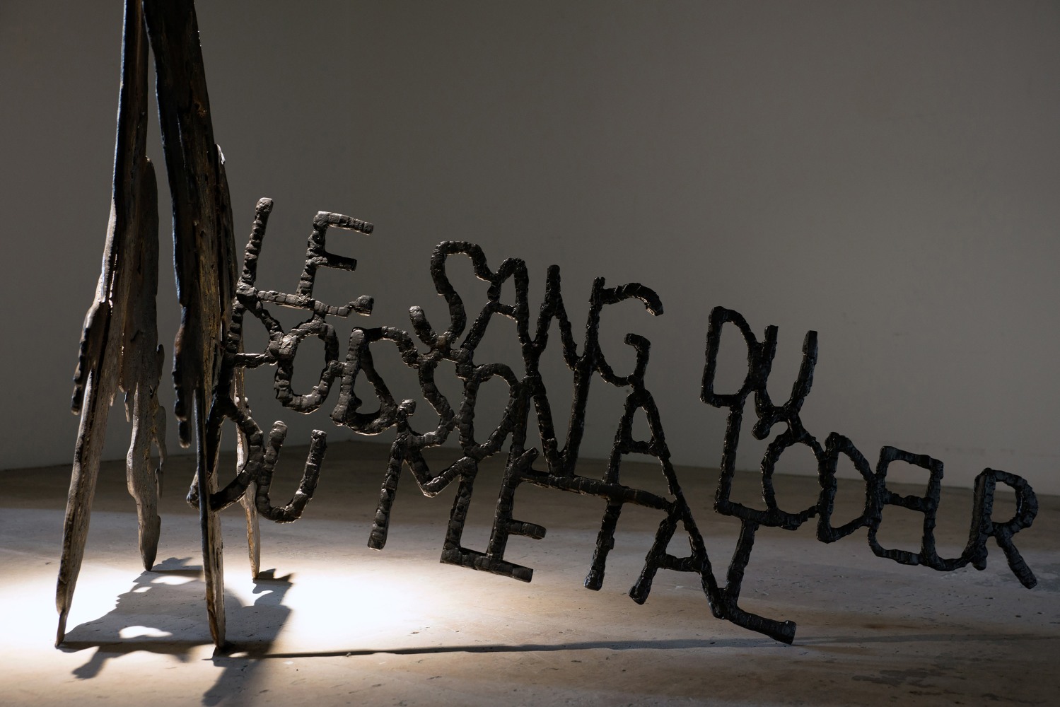 Installation view of sculptures by Jean-Marie Appriou