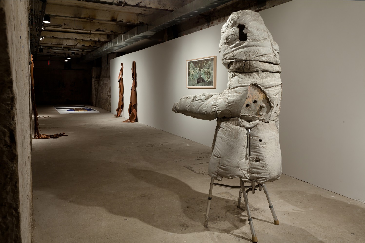Installation view of sculpture by Justin Matherly