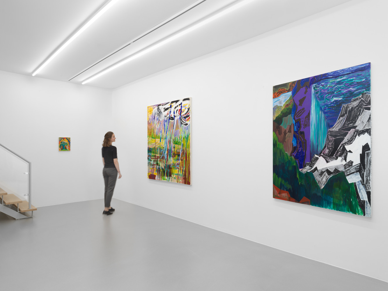 Exhibition View, Shara Hughes, Day by Day by Day, Galerie Eva Presenhuber, Zurich, CH
