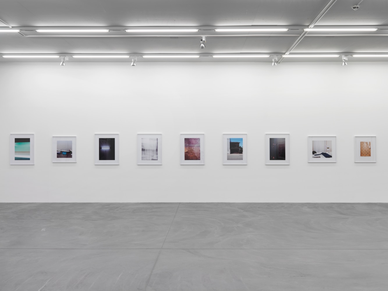 Installation view of Candida Höfer photography exhibition
