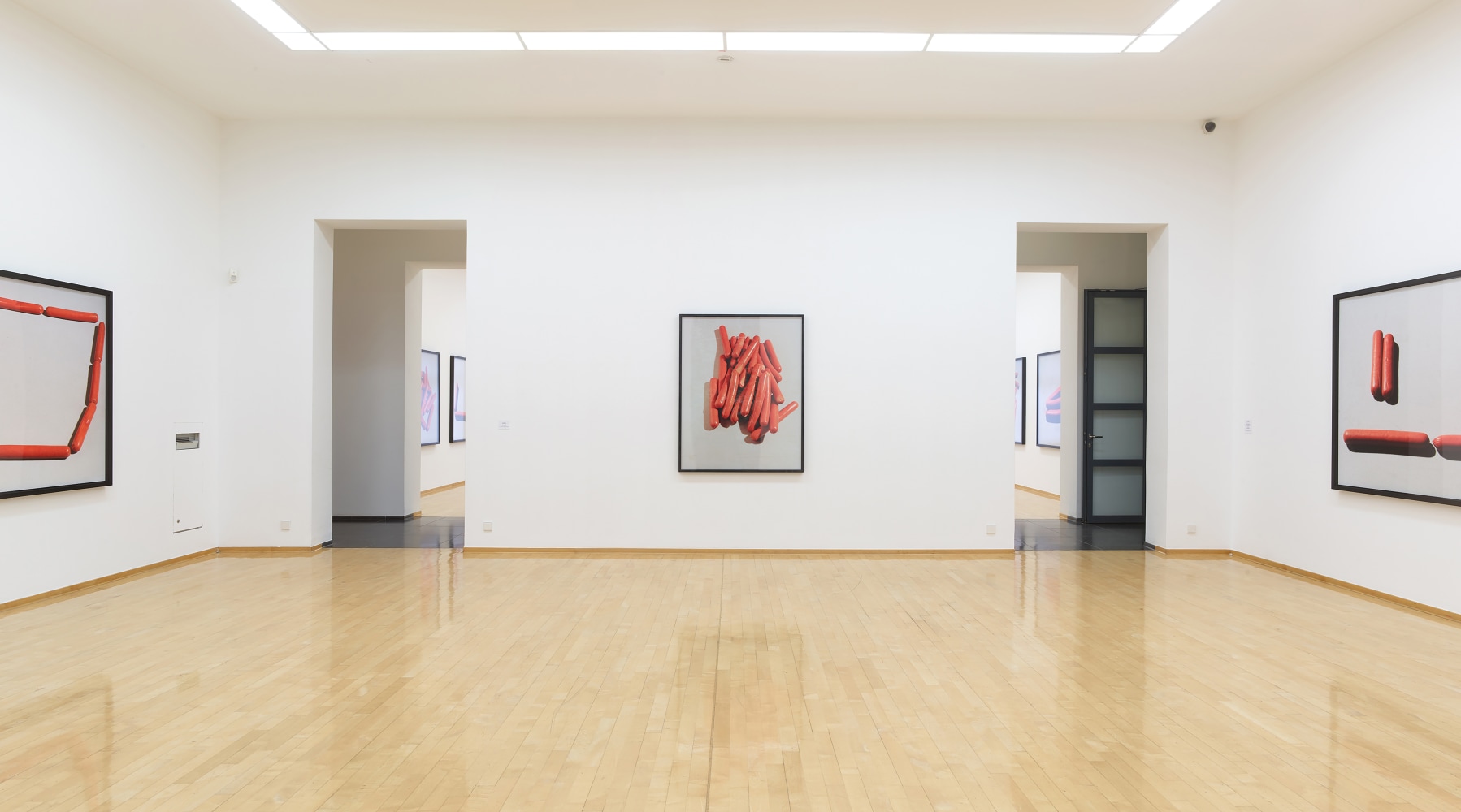 Installation view of Works by Lucas Blalock