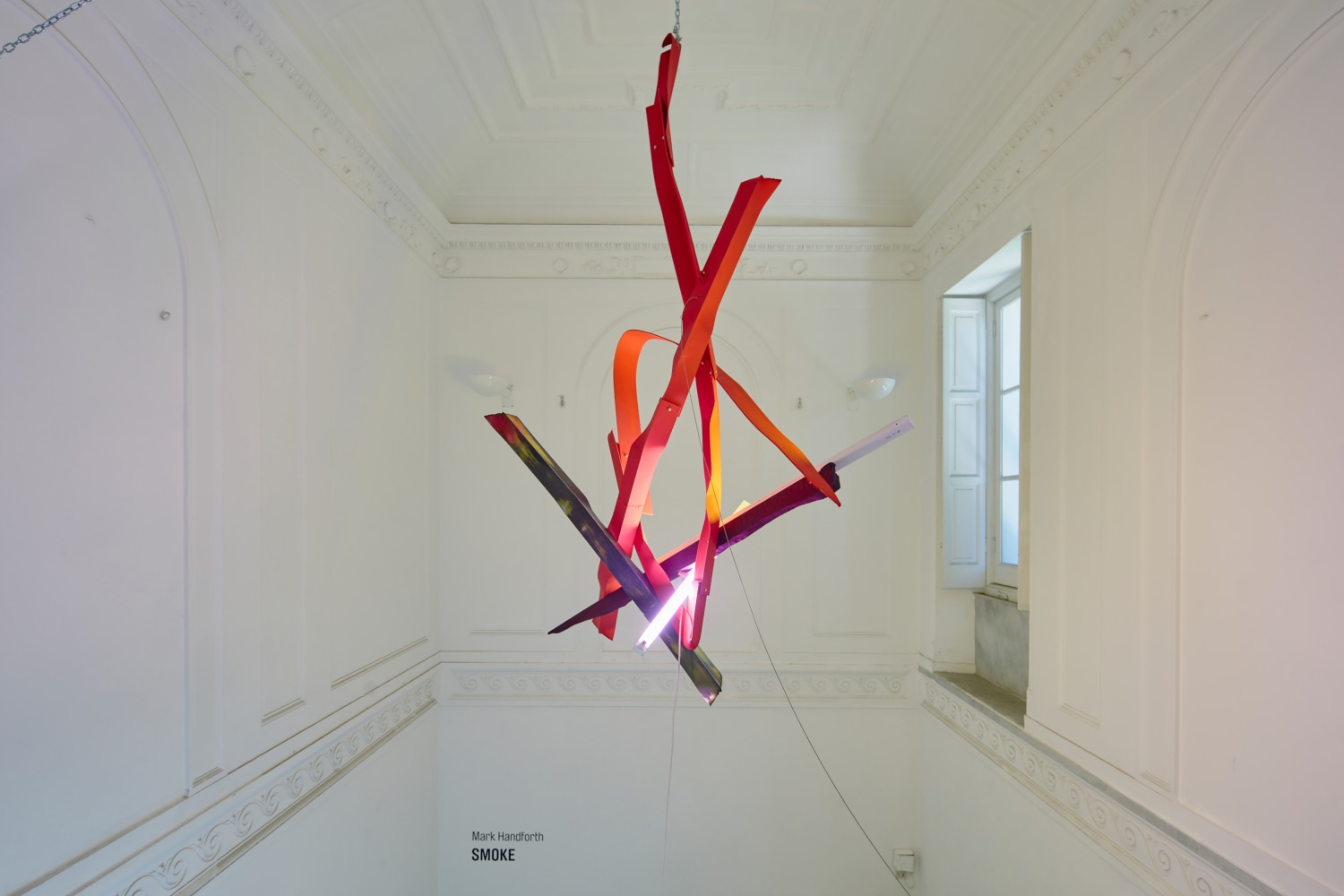 Installation view of sculptures by Mark Handforth