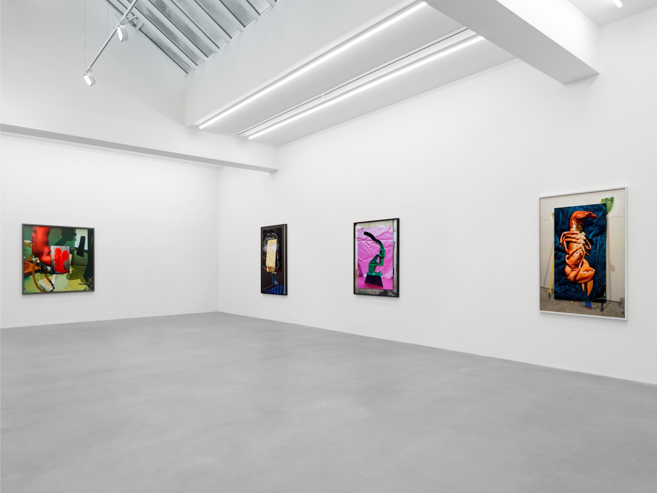 Installation view, Lucas Blalock, Potemkin Village, Galerie Eva Presenhuber, Waldmannstrasse, Zurich, 2023
