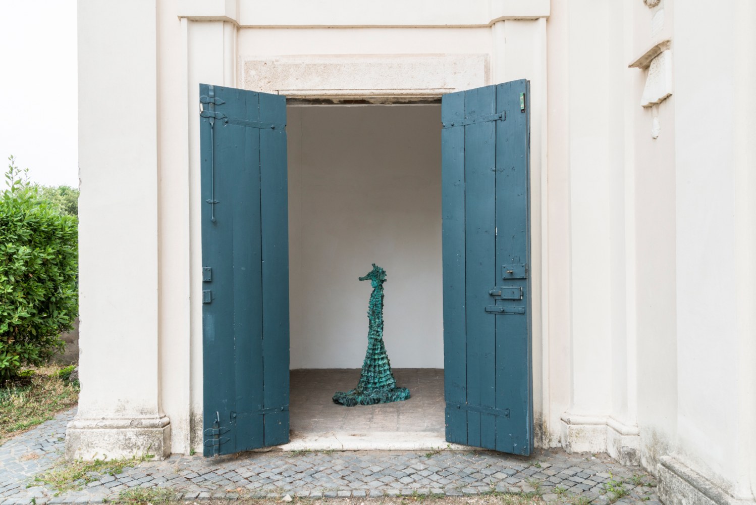 Installation view of sculpture by Jean-Marie Appriou