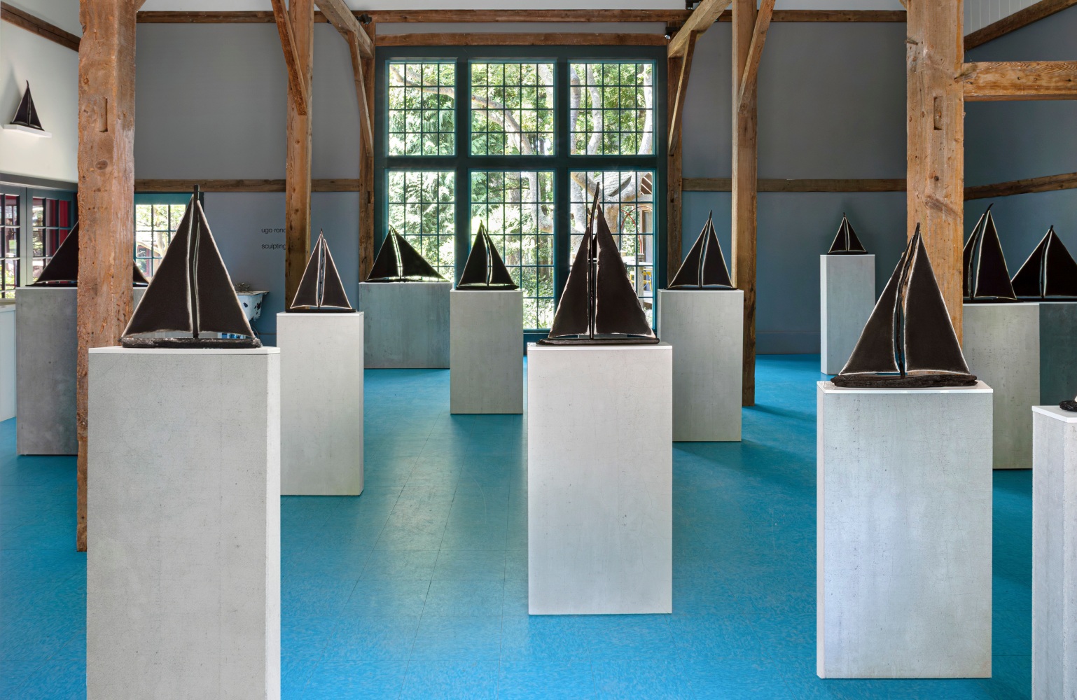 Installation view, Ugo Rondinone, sculpting wind, The Madoo Conservancy, Sagaponack, 2025