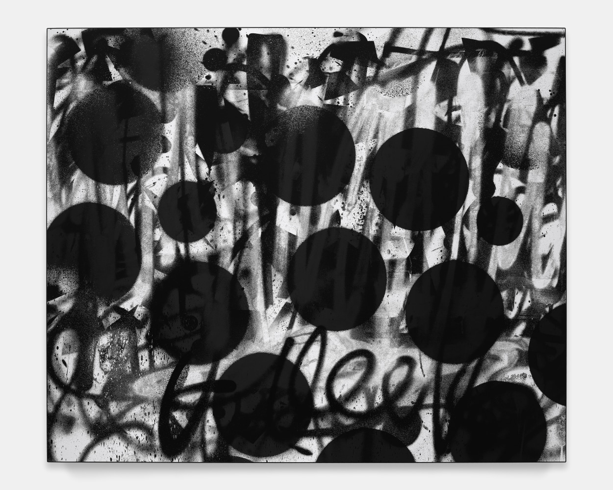 Untitled (Days)

2023

Silkscreen ink and black gesso on canvas

127 x 152.5 cm / 50 x 60 in

&amp;copy; Adam Pendleton