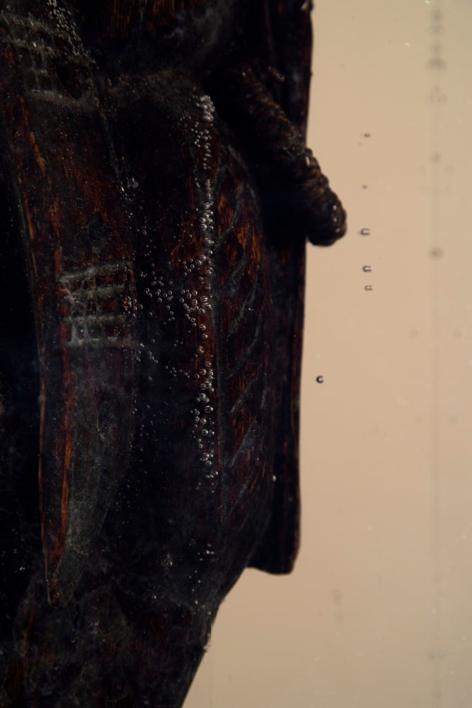 MATTHEW ANGELO HARRISON
Last Breath
2024
Wooden figure, polyurethane resin, steel, acrylic
Sculpture 61 x 28 x 28 cm / 24 x 11 x 11 in
Pedestal 102 x 33.5 x 30.5 cm / 40 1/8 x 13 1/4 x 12 in
HARRI60081