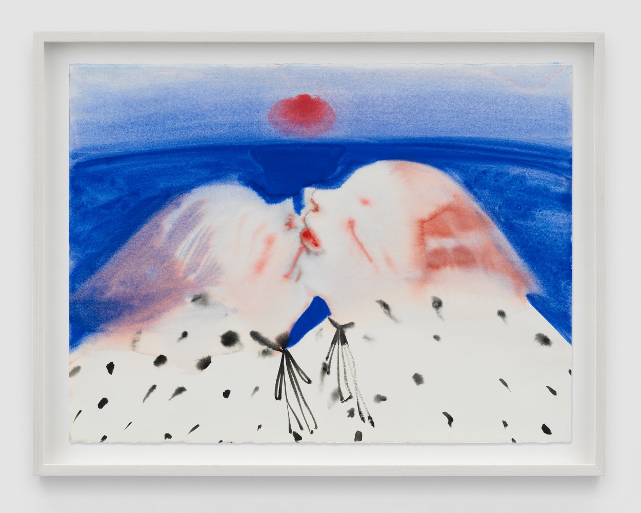 Ivory Kisses

2023

Watercolour on paper

Sheet 57 x 75.5 cm / 22 1/2 x 29 3/4 in

Frame 66.5 x 84.5 cm / 26 1/4 x 33 3/8 in

&amp;copy; Sofia Mitsola