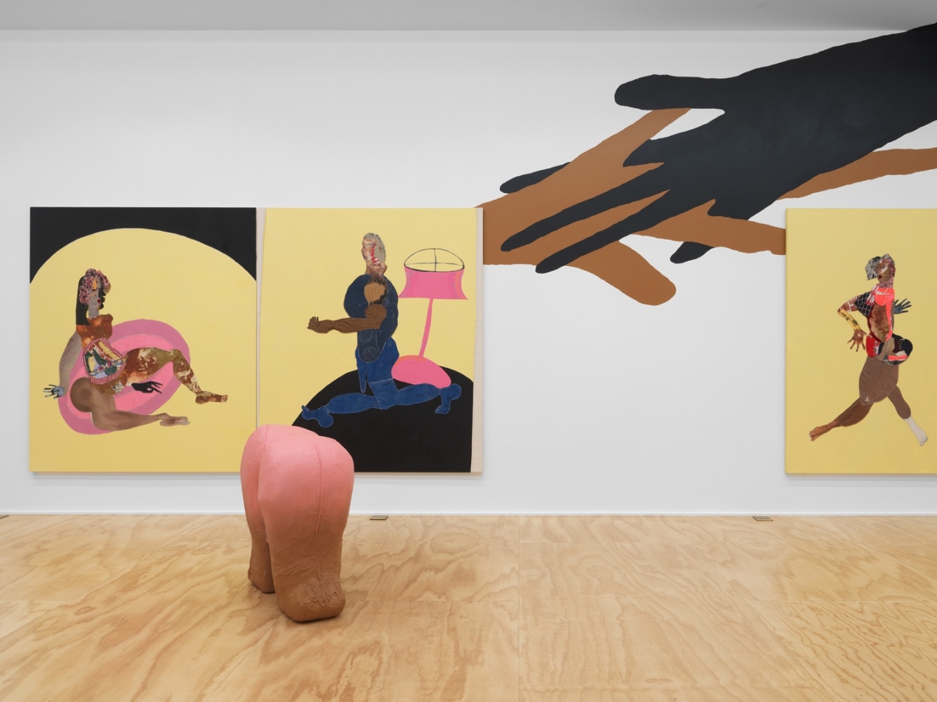 Exhibition View, Tschabalala Self, Cotton Mouth, Eva Presenhuber, New York, 2020 install 7