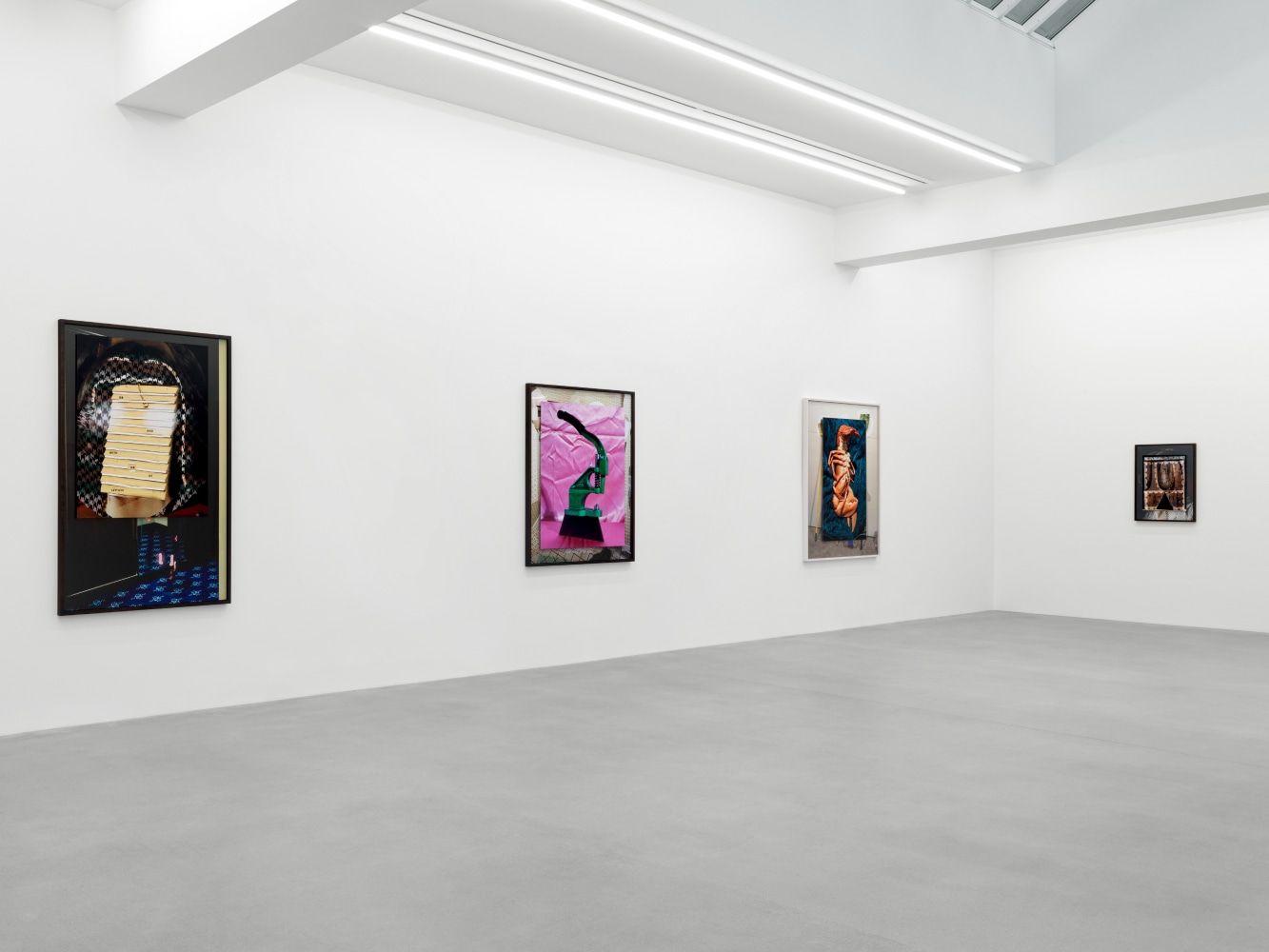 Installation view, Lucas Blalock, Potemkin Village, Galerie Eva Presenhuber, Waldmannstrasse, Zurich, 2023