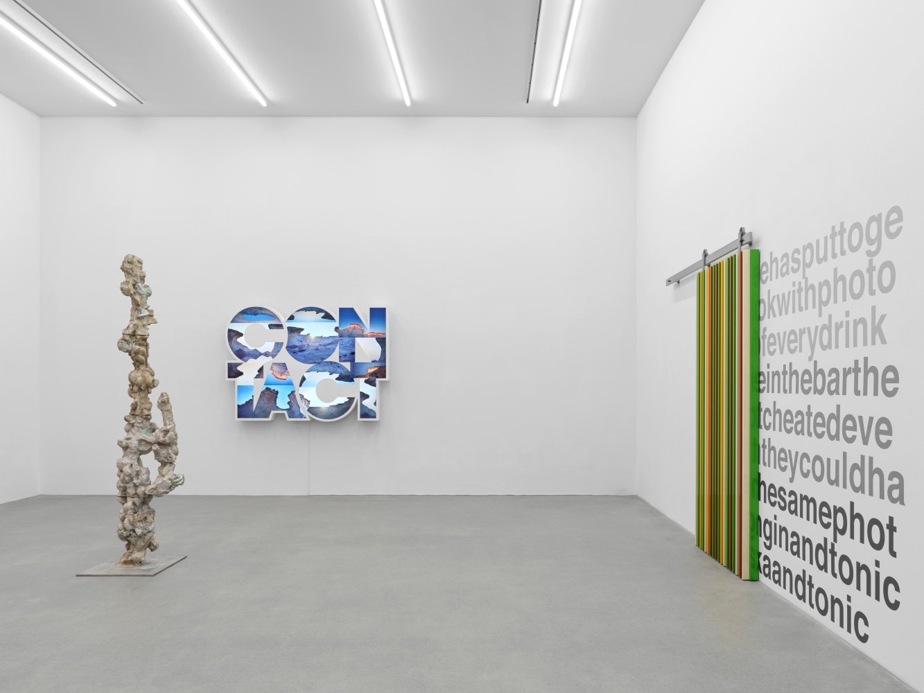 Installation view, Wall Works &amp;amp; Sculptures, Galerie Eva Presenhuber, Waldmannstrasse, Zurich, 2025