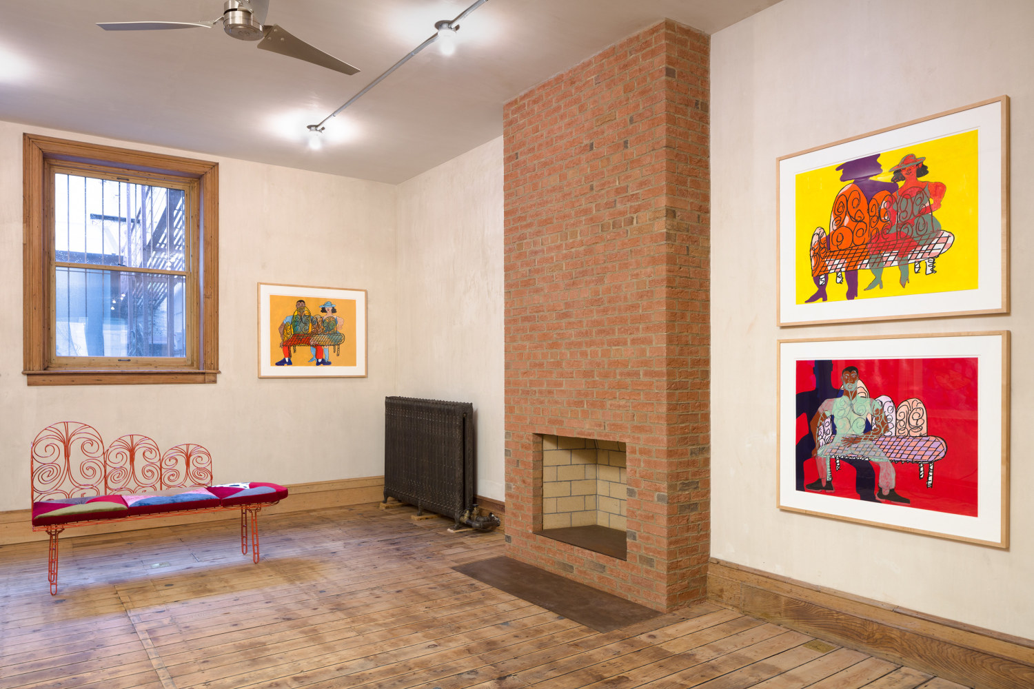 Installation View, Tschabalala Self, The Stage, Eva Presenhuber, New York, NY, 2021