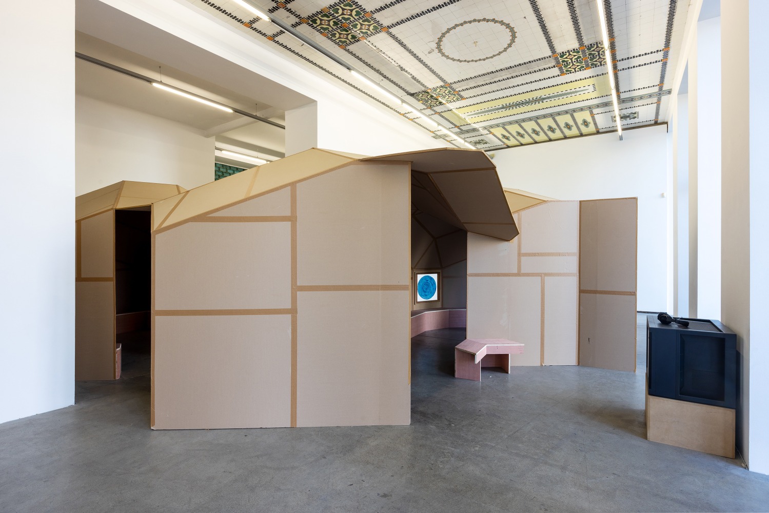 Installation view, Oscar Tuazon, Words for Water, FJK3, Vienna, 2024