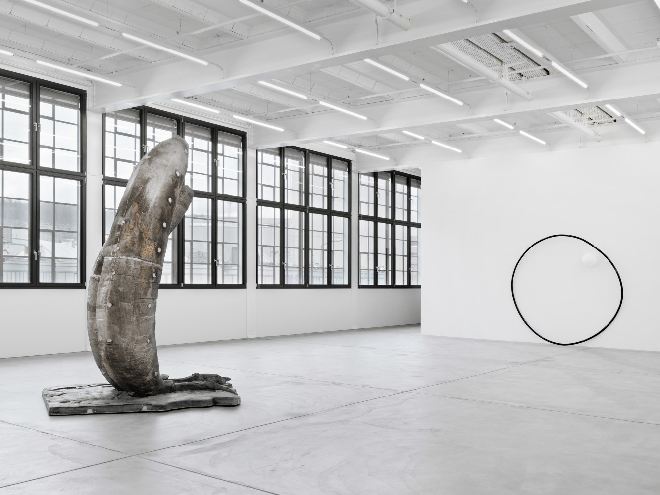 Installation view of Mark Handforth sculptures exhibition