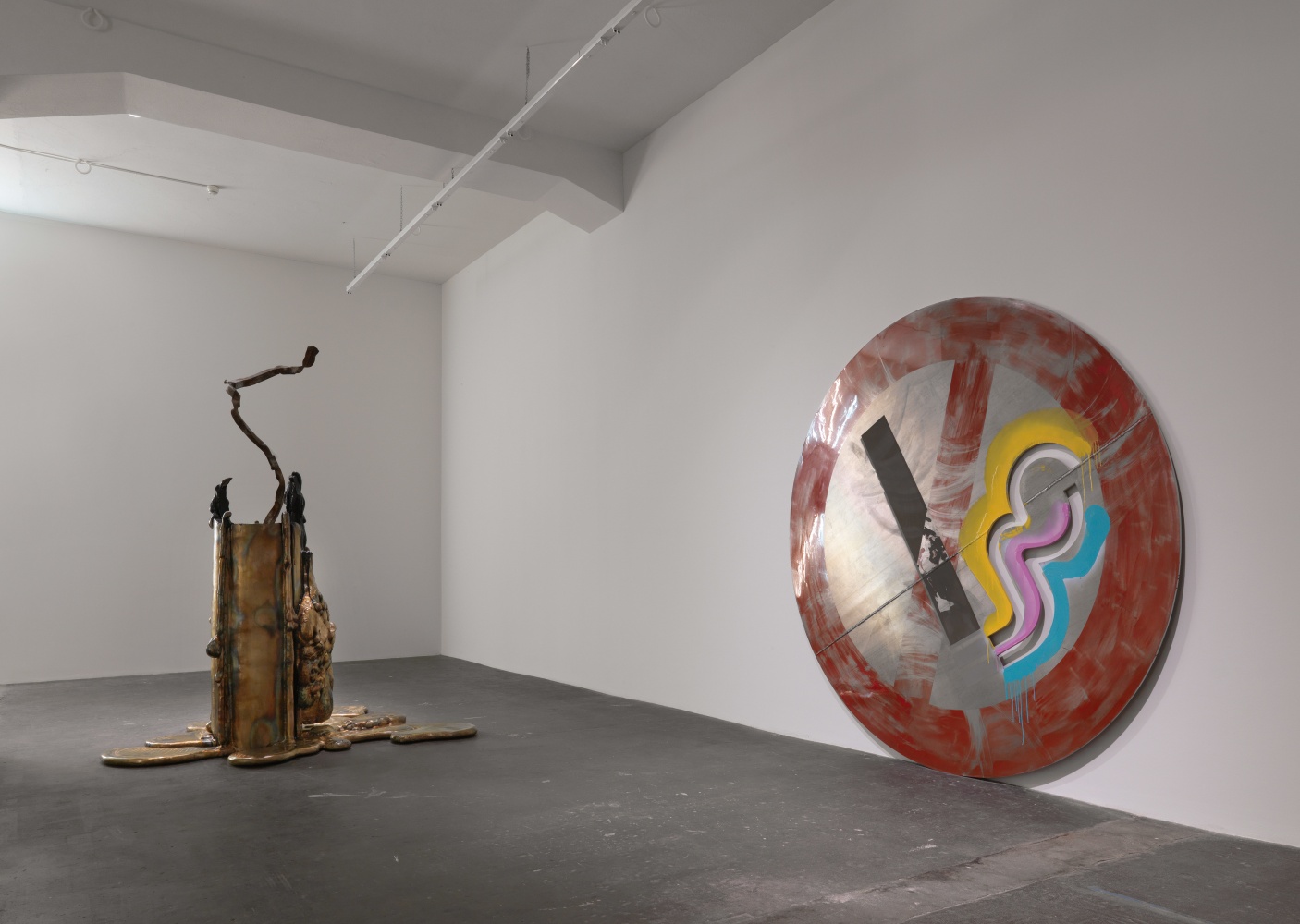 Installation view of Mark Handforth sculptures exhibition