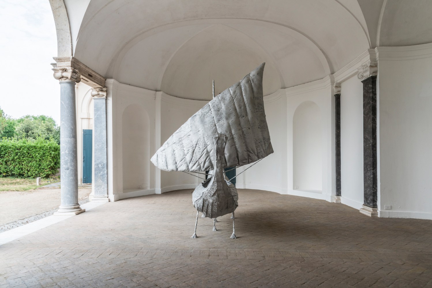 Installation view of sculpture by Jean-Marie Appriou