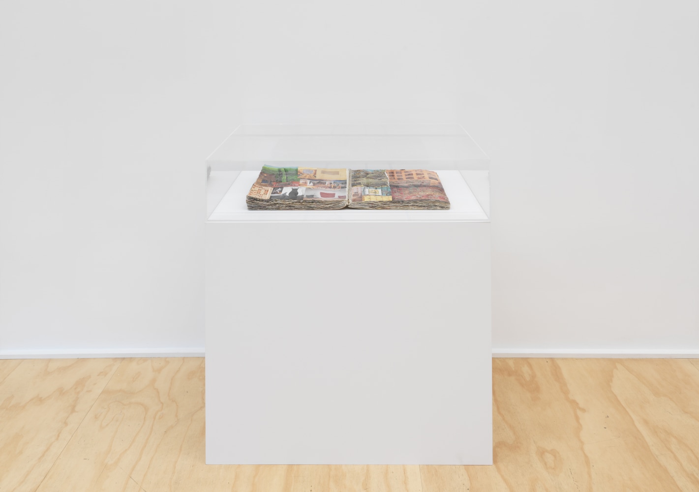 Installation view of paintings by Martha Diamond