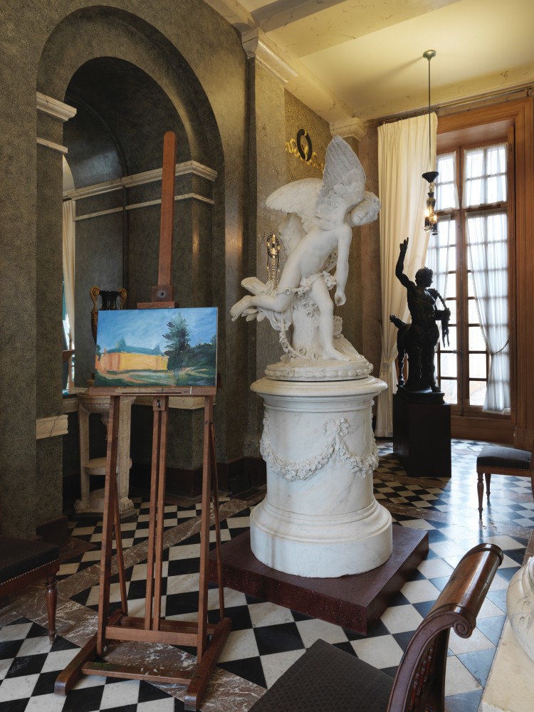 Installation view of painting by Karen Kilimnik