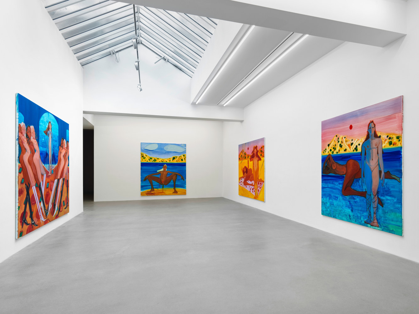 Installation view, Sofia Mitsola, Villa Venus: An Organized Dream, Galerie Eva Presenhuber, Waldmannstrasse, Zurich, 2023