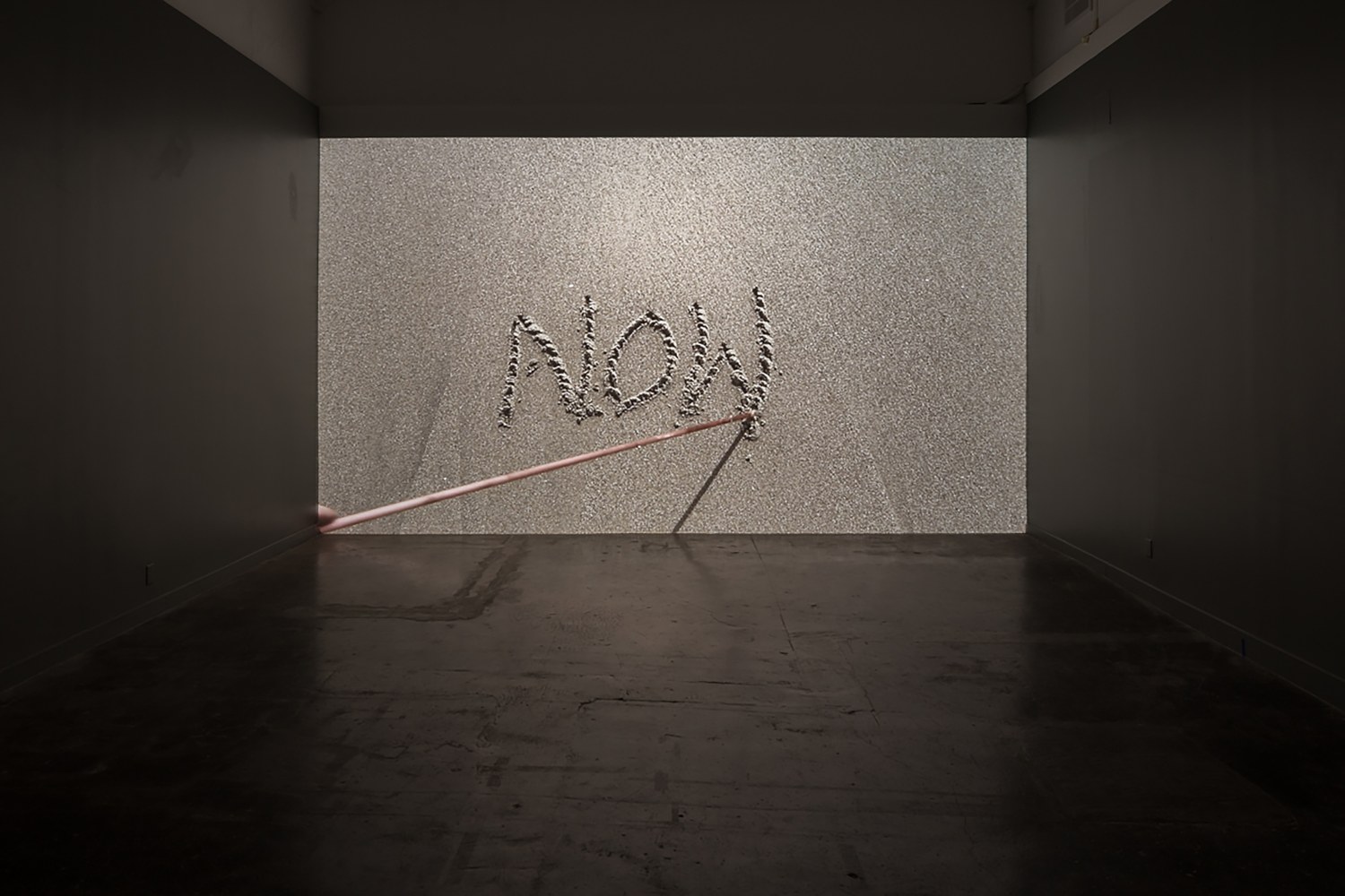 Installation view of works by Sam Falls