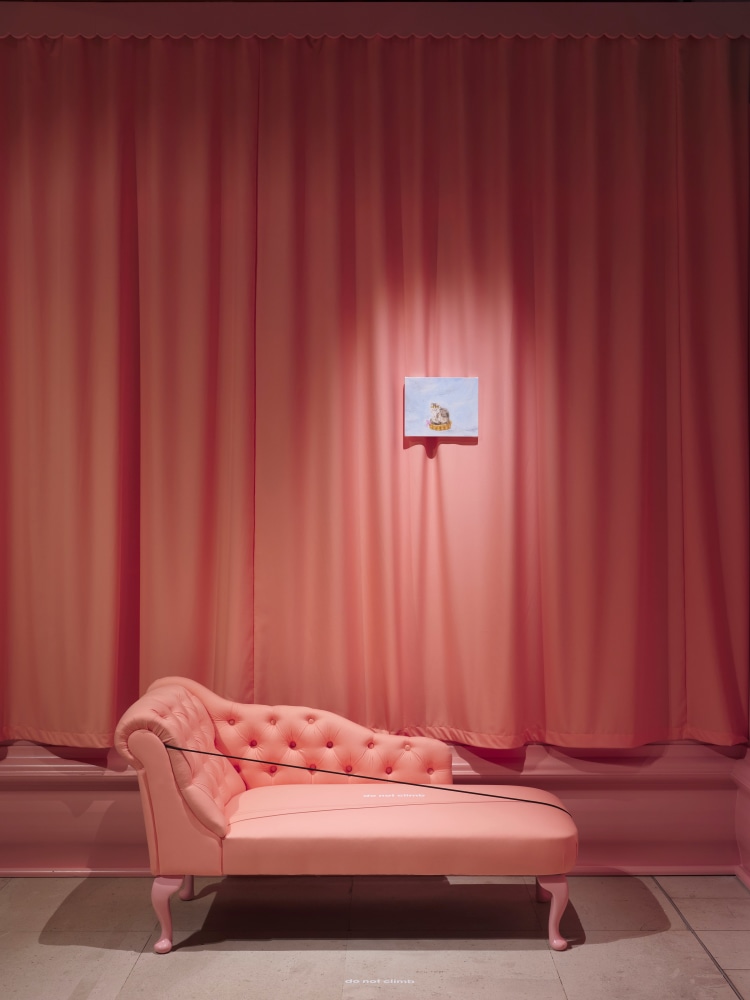 Installation view, Karen Kilimnik, Cute, Somerset House, London, 2024