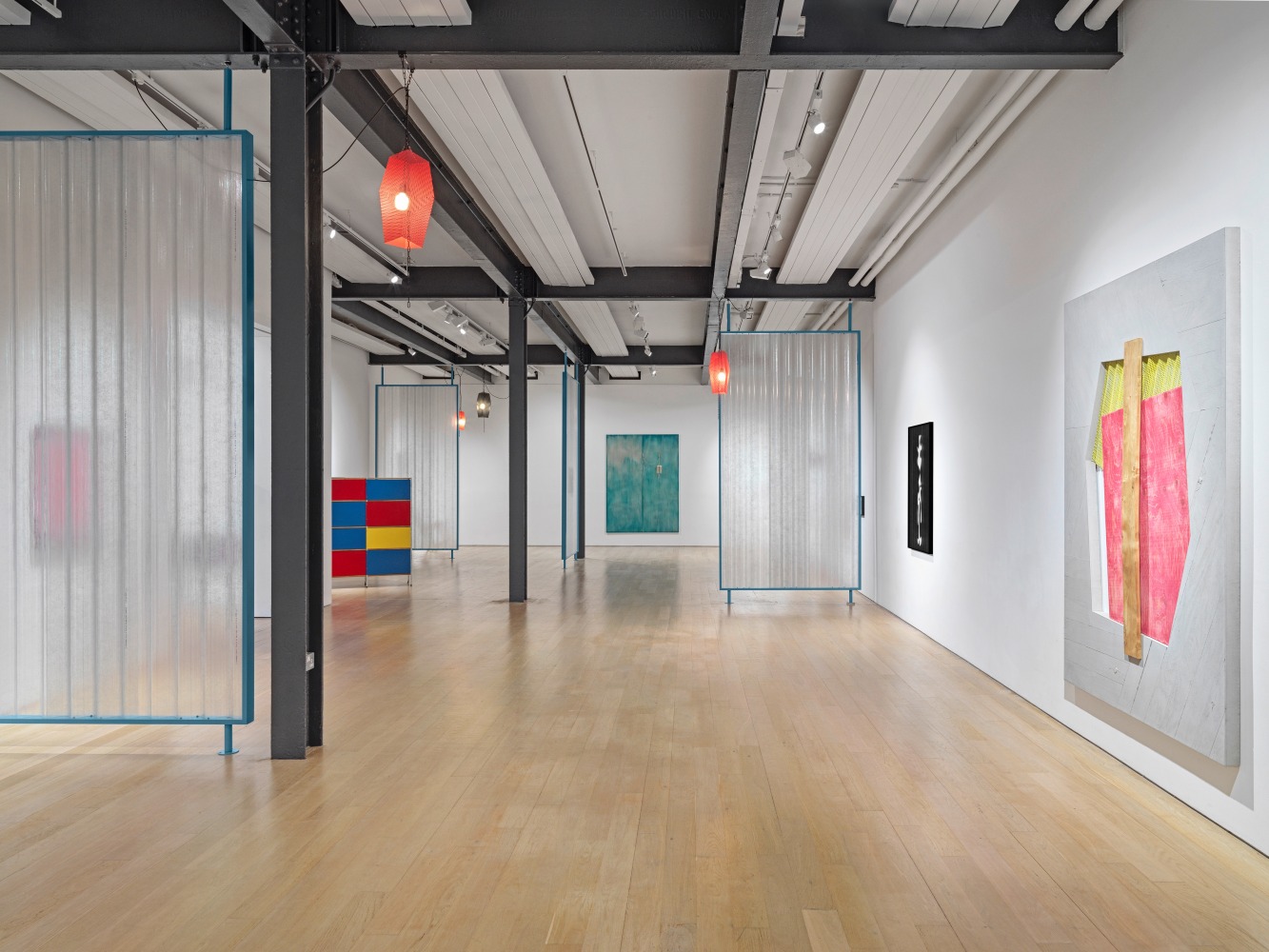 Installation view, Martin Boyce, Before Behind Between Above Below, Fruitmarket, Edinburgh, 2024