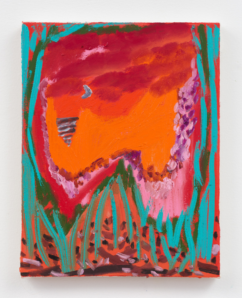 SEEDLINGS  2019  Oil and acrylic on canvas  35.5 x 28 cm / 14 x 11 in