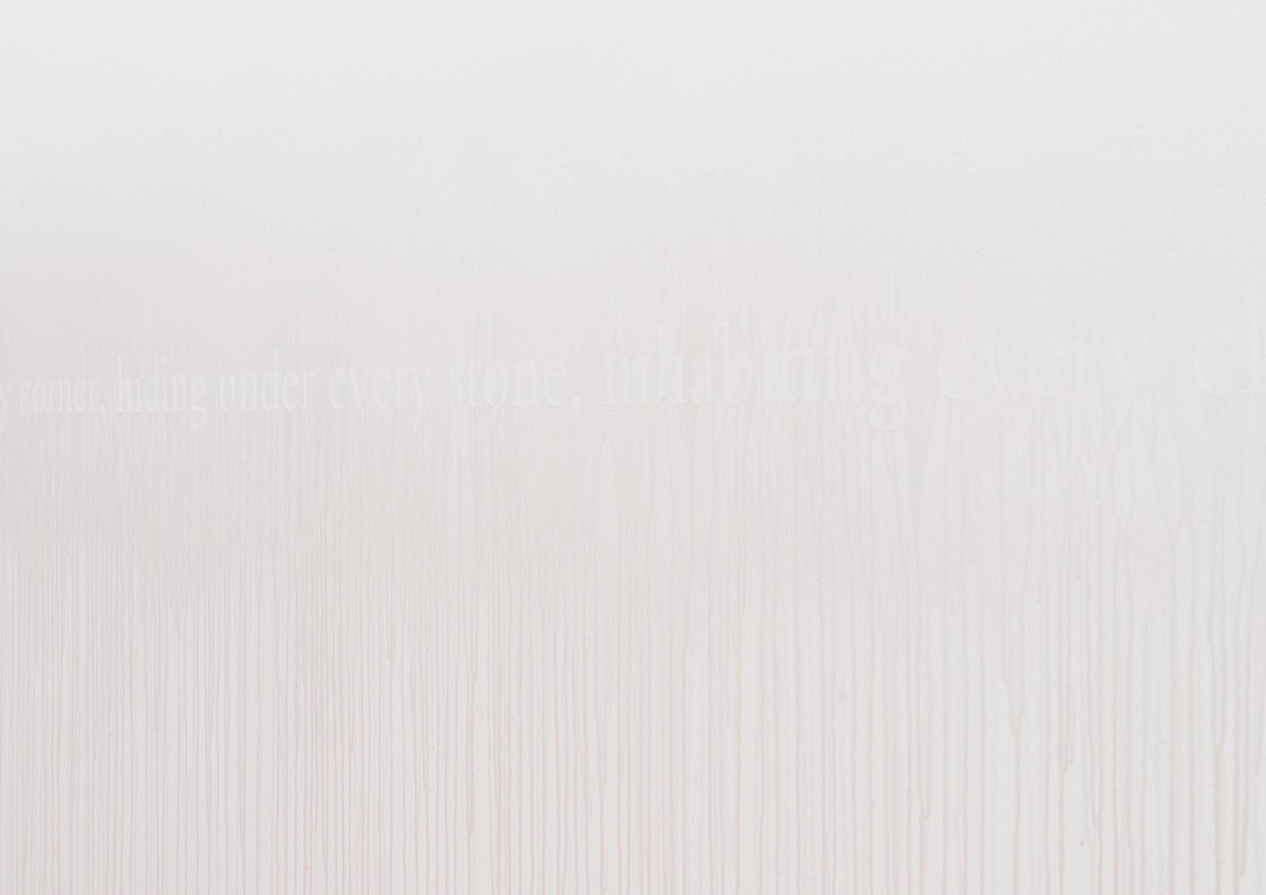 Wall installation by Douglas Gordon