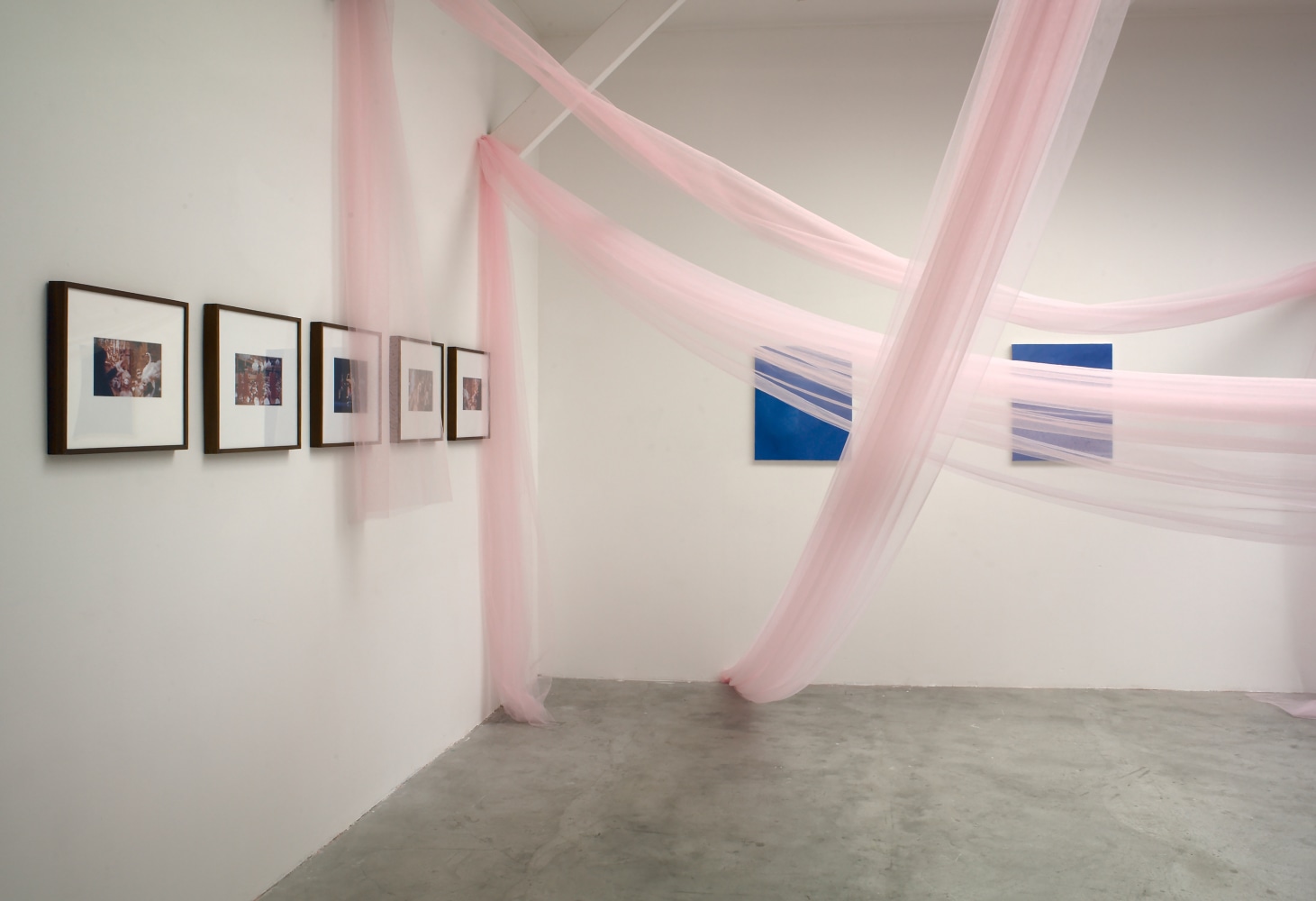Installation view of works by Karen Kilimnik