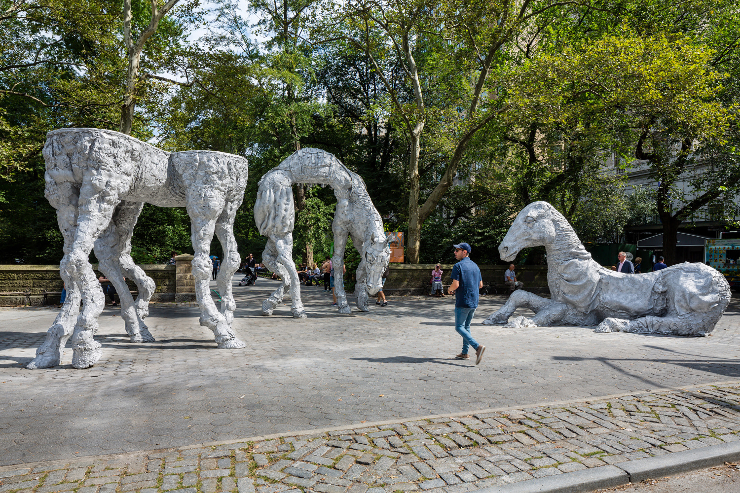 Installation view of sculptures by Jean-Marie Appriou