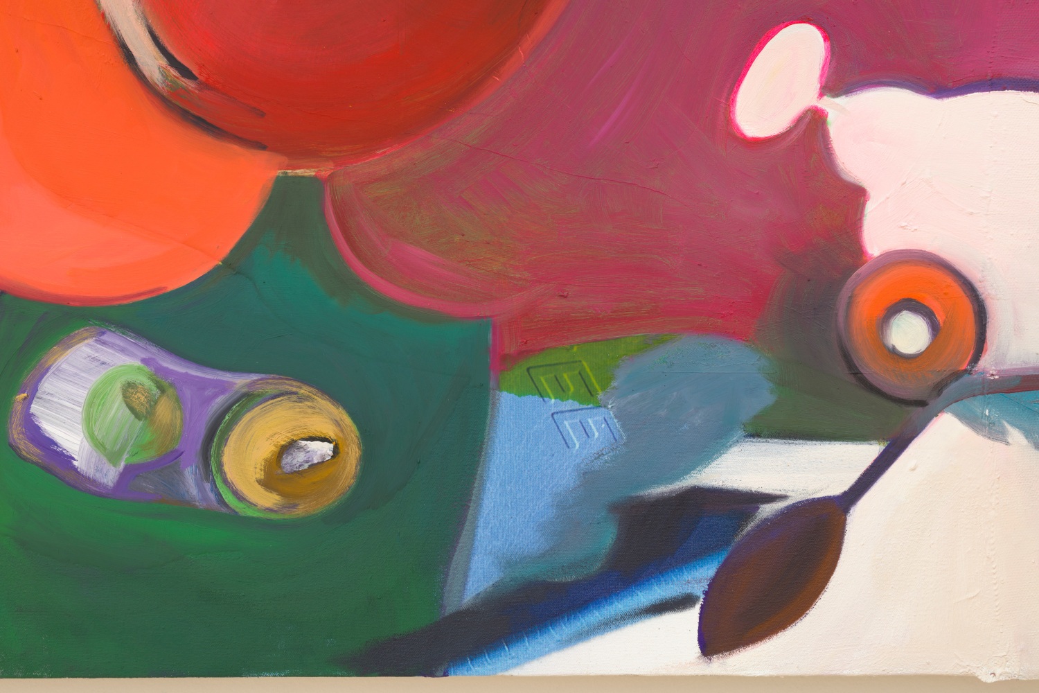 Detail of painting by Alex Hubbard