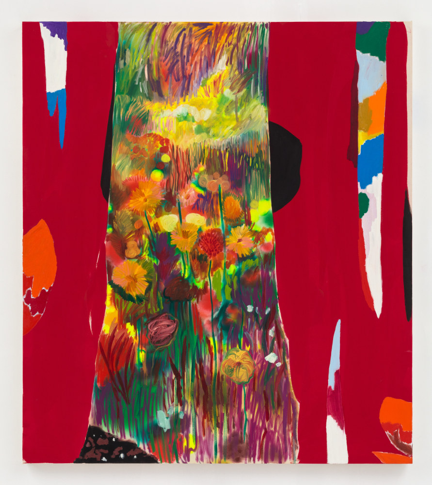 Shara Hughes Prelude to the Future 2020 Oil and acrylic on canvas 172.5 x 152.5 cm / 68 x 60 in