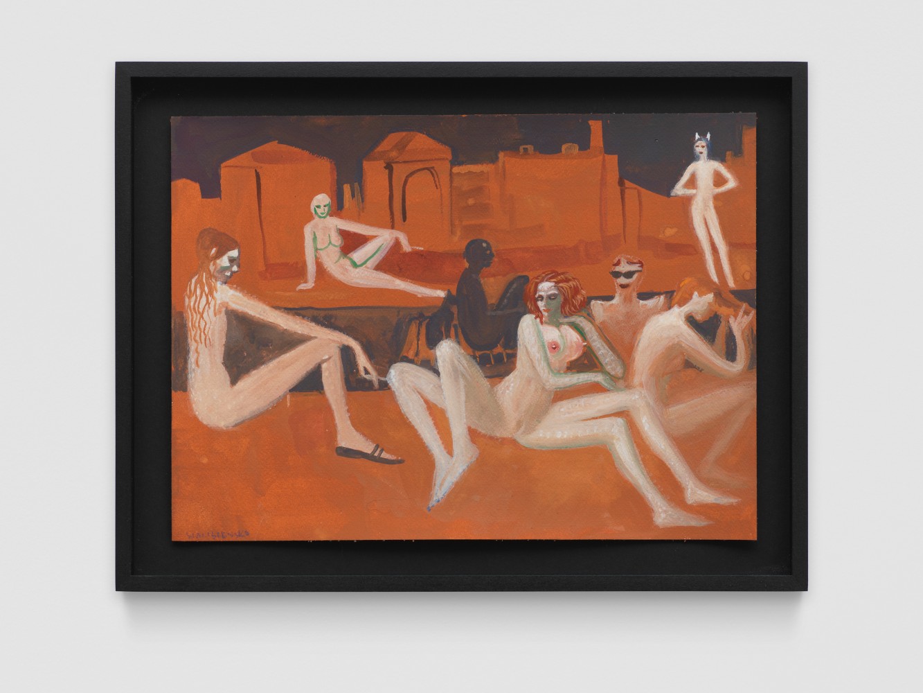 Untitled

2023

Mixed media on paper

Sheet 26 x 36 cm / 10 1/4 x 14 1/8 in

Frame 32 x 42 cm / 12 5/8 x 16 5/8 in

&amp;copy; Aleksandra Waliszewska