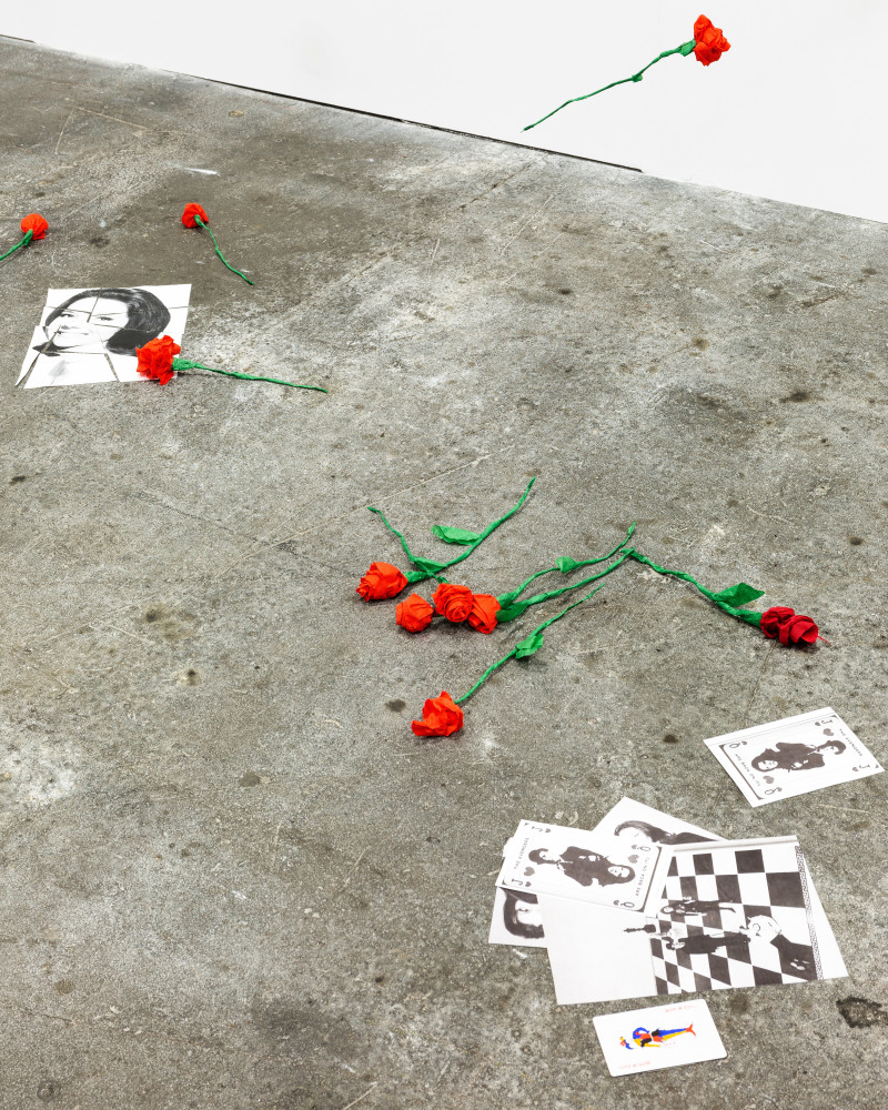 Installation view, Karen Kilimnik, The Joker Episode of The Avengers, Art Basel Unlimited, Basel, 2024