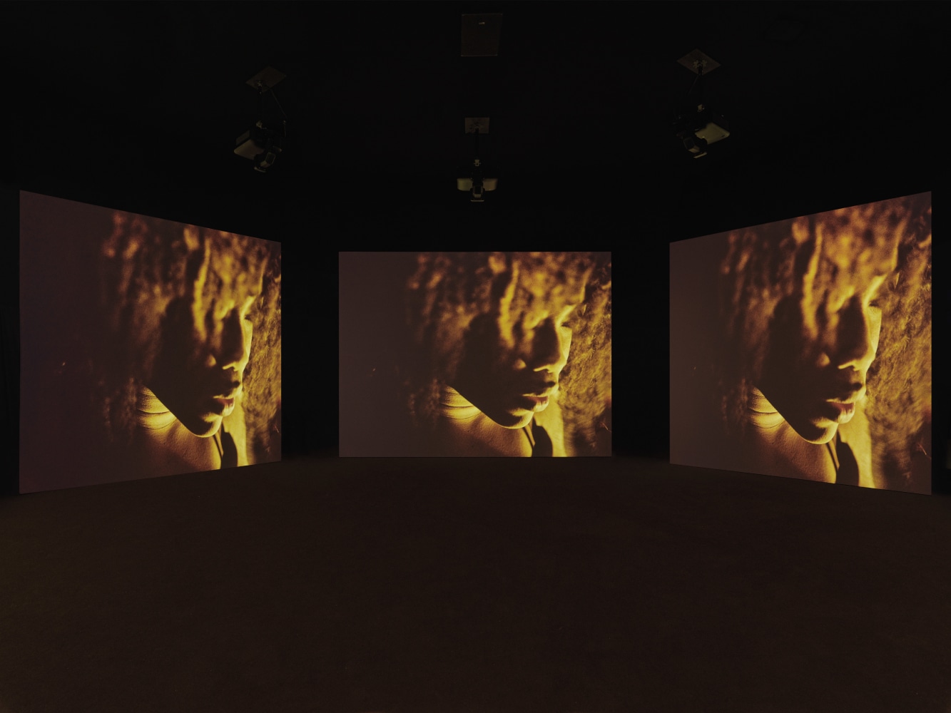 installation view of works by Ugo Rondinone